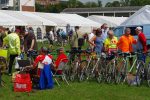 Displays of classic bikes at the York Rally 2019