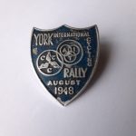 1948 badge, courtesy of Andrew Luck. "We found a 1948 rally pin badge when looking through my father in law’s effects. 1948 was when he bought his Jack Taylor cycle from the Stockton works so I imagine that would have made the trip with him."